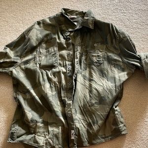 WRANGLER oversized camo jacket